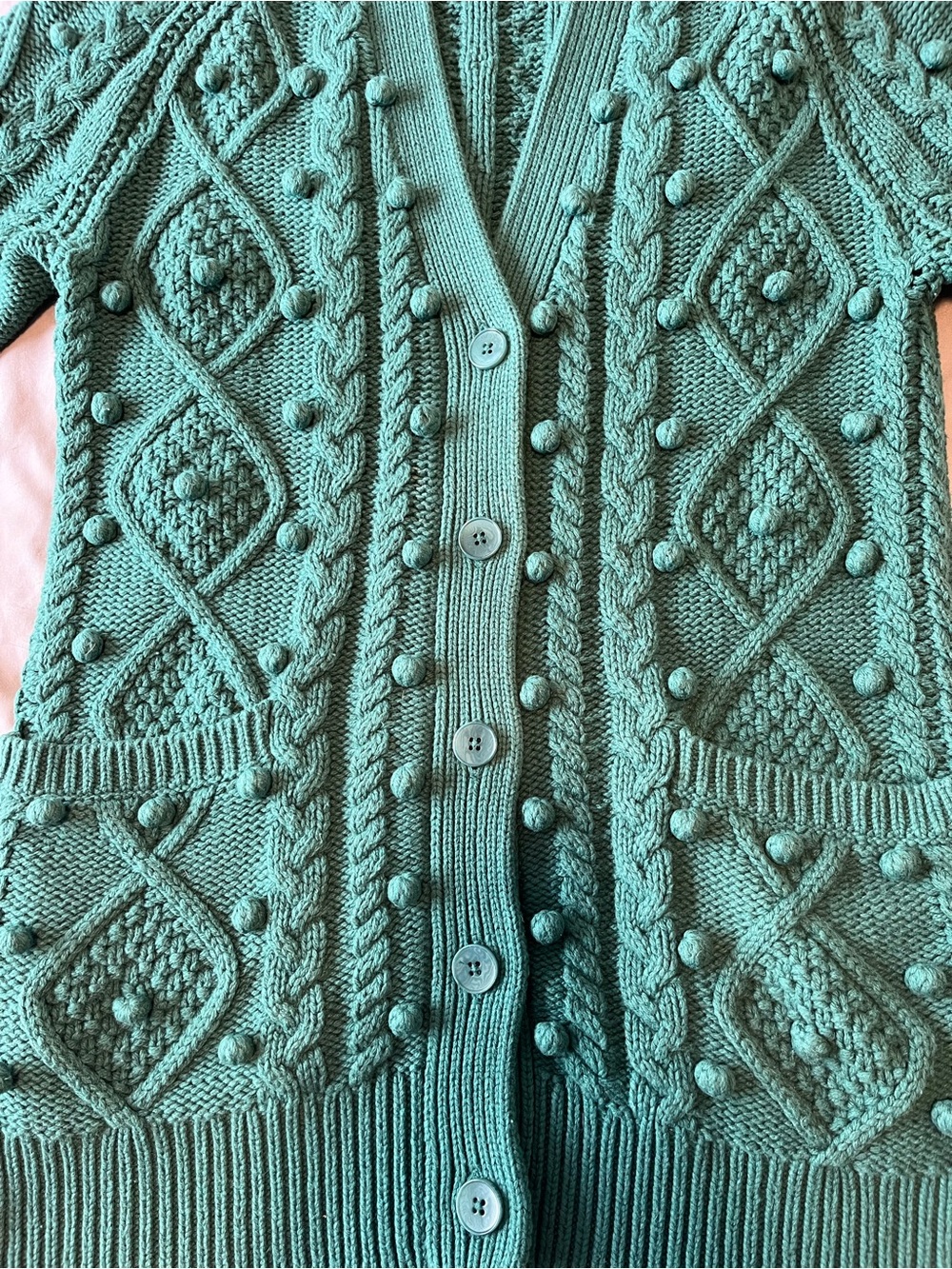 Wilfred Emerald Green Alps Knit Cardigan - Picture 4 of 10